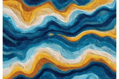 Фототапет Вълни цветна текстура художествен стил